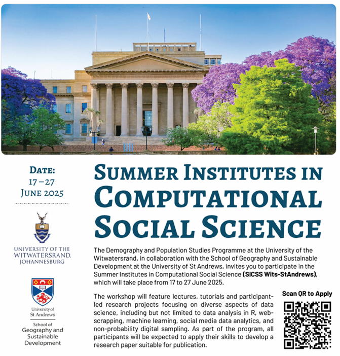 Summer Institutes in computational Social Sciences Summer Institutes in computational Social Sciences